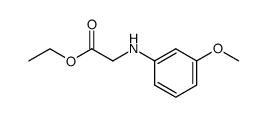 ethyl 2-((3-methoxyphenyl)amino)acetate结构式
