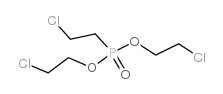 双(2-氯乙基)-(2-氯乙基)膦酸酯结构式