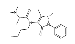 N-butyl-2-(dimethylamino)-N-(1,5-dimethyl-3-oxo-2-phenylpyrazol-4-yl)propanamide Structure