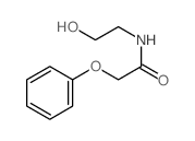 N-(2-羟基乙基)-2-苯氧基乙酰胺结构式