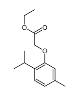 Acetic acid, [5-methyl-2-(1-methylethyl)phenoxy]-, ethyl ester结构式