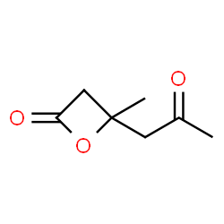 Hexanoic acid, 3-hydroxy-3-methyl-5-oxo-, beta-lactone (5CI)结构式