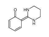 6-(1,3-diazinan-2-ylidene)cyclohexa-2,4-dien-1-one结构式