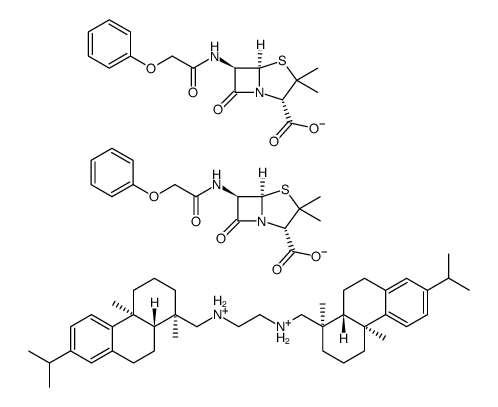 penicillin V hydrabamine结构式