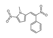 1-Methyl-2-nitro-5-((E)-2-nitro-2-phenyl-vinyl)-1H-pyrrole Structure