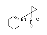1-(cyclohexen-1-yl)cyclopropane-1-sulfonamide结构式