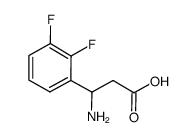 3-氨基-3-(2,3-二氟苯基)丙酸结构式
