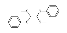 E-1,2-bis(methylthio)-1,2-bis(phenylthio)ethylene结构式