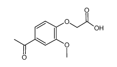 (4-乙酰基-2-甲氧基苯氧基)-乙酸结构式