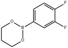 3,4-二氟苯硼酸-1,3-丙二醇酯结构式