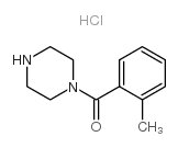 哌嗪-1-基(邻甲苯)甲酮盐酸盐结构式