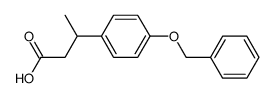 3-(4-Benzyloxy-phenyl)-butyric acid Structure