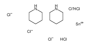 hydron,piperidine,tin(4+),hexachloride Structure