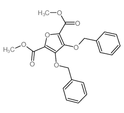 dimethyl 3,4-bis(phenylmethoxy)furan-2,5-dicarboxylate结构式
