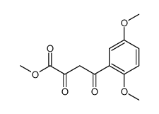 4-(2,5-二甲氧基苯基)-2,4-二氧代丁酸甲酯结构式