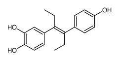 3,4,4'-trihydroxy-alpha,alpha'-diethylstilbene Structure