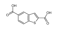 1-Benzothiophene-2,5-dicarboxylic acid结构式