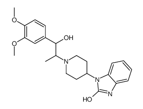 3-[1-[1-(3,4-dimethoxyphenyl)-1-hydroxypropan-2-yl]piperidin-4-yl]-1H-benzimidazol-2-one结构式