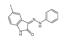 5-iodo-3-(2-phenylhydrazinyl)indol-2-one Structure