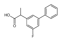 5-Fluoro-alpha-methyl-3-biphenylacetic acid结构式