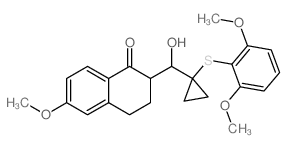 1(2H)-Naphthalenone, 2-[[1-[(2,6-dimethoxyphenyl)thio]cyclopropyl]hydroxymethyl]-3,4-dihydro-6-methoxy-结构式