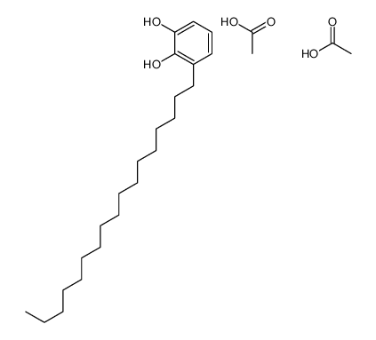 acetic acid,3-heptadecylbenzene-1,2-diol结构式