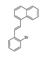 1-bromo-2-[2-(1'-naphthyl)ethenyl]benzene Structure