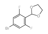 2-(4-溴-2,6-二氟苯基)-1,3-二氧戊环结构式