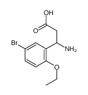 3-氨基-3-(5-溴-2-乙氧基苯基)-丙酸结构式