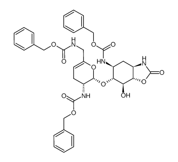 3,2',6'-Tri-N-benzyloxycarbonyl-1-N-6-O-carbonylsisamin Structure