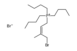 (4-bromo-3-methylbut-2-enyl)-tributylphosphanium,bromide Structure