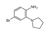 4-Bromo-2-(Pyrrolidin-1-Yl)Aniline结构式