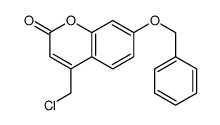 4-(chloromethyl)-7-phenylmethoxychromen-2-one Structure