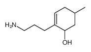 2-(3-Aminopropyl)-5-methyl-2-cyclohexen-1-ol结构式