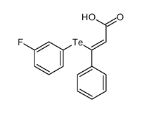 3-(3-fluorophenyl)tellanyl-3-phenylprop-2-enoic acid结构式