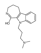 10-[3-(dimethylamino)propyl]-2,3,4,5-tetrahydroazepino[3,4-b]indol-1-one结构式