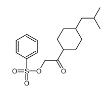 2-(4-isobutylcyclohexyl)-2-oxoethyl benzenesulfonate Structure
