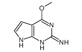 4-甲氧基-7H-吡咯并[2,3-d]嘧啶-2-胺结构式