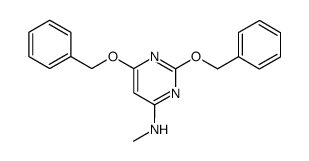 (2,6-bis-benzyloxy-pyrimidin-4-yl)-methyl-amine结构式