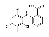 2-(2,4,6-trichloro-3-methylanilino)benzoic acid结构式