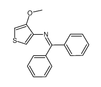 N-(4-methoxythiophen-3-yl)-1,1-diphenylmethanimine结构式