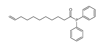 Diphenyl(n-undec-10-enoyl)phosphan结构式