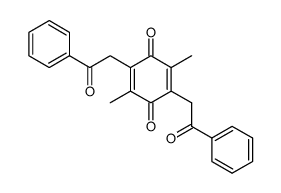 2,5-dimethyl-3,6-diphenacyl-1,4-benzoquinone结构式