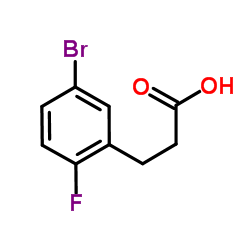 3-(5-溴-2-氟苯基)丙酸结构式