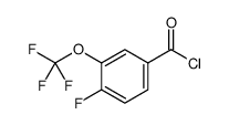 4-FLUORO-3-(TRIFLUOROMETHOXY)BENZOYL CHLORIDE structure