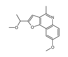 8-methoxy-2-(1-methoxyethyl)-4-methylfuro[3,2-c]quinoline结构式