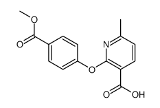 2-(4-methoxycarbonylphenoxy)-6-methylpyridine-3-carboxylic acid结构式
