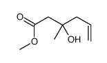 methyl 3-hydroxy-3-methylhex-5-enoate结构式