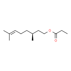 (S)- 3,7-dimethyloct-6-enyl propionate结构式