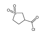 3-Thiophenecarbonyl chloride, tetrahydro-, 1,1-dioxide (7CI) structure